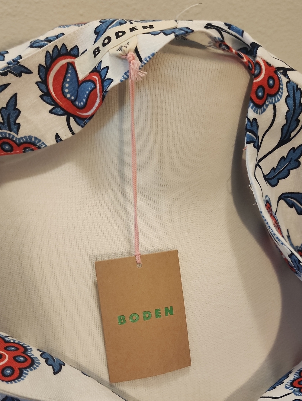 BODEN Eve Linen Midi Dress Floral NWT - Picture 6 of 15